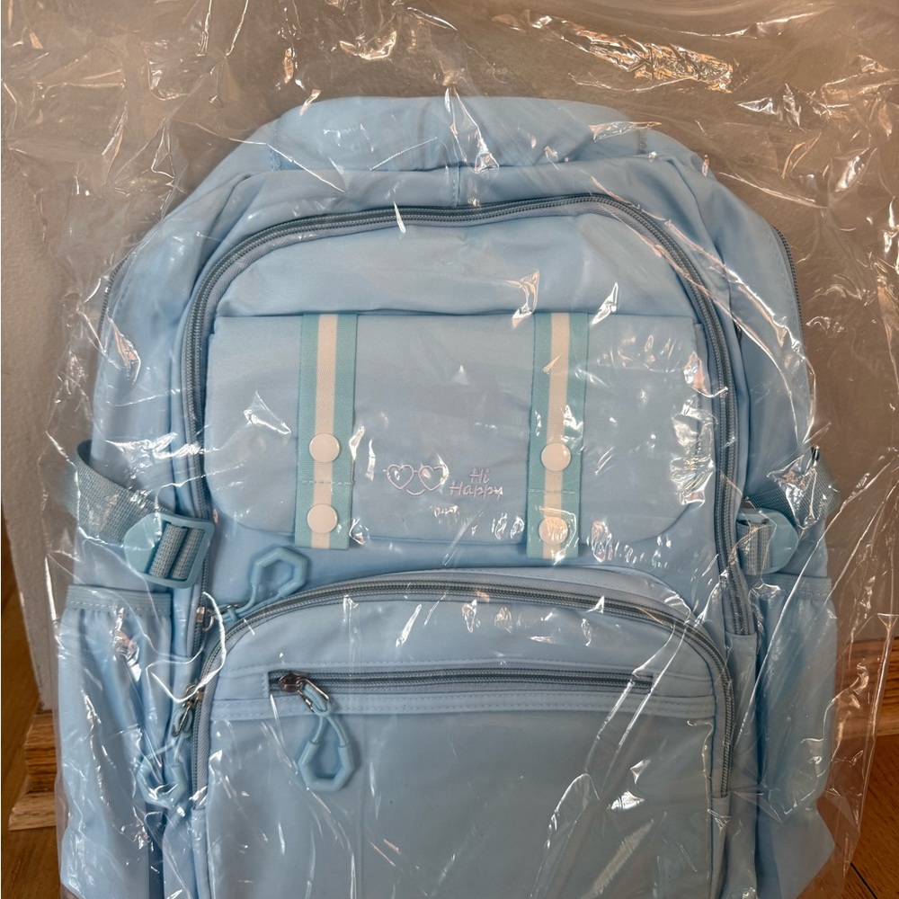 Light Blue Backpack - Casual Laptop & Travel Bag